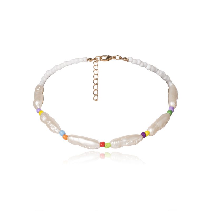 Geometric Pearl Necklace - Image 6