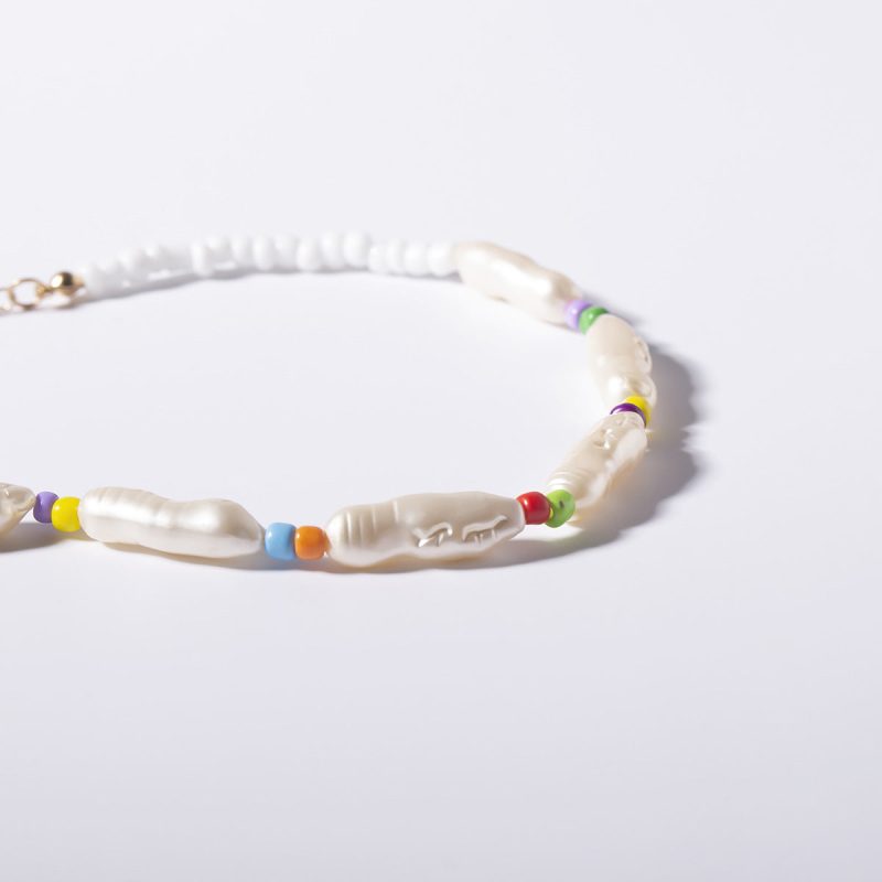 Geometric Pearl Necklace - Image 5