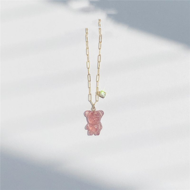 Little Panda Pendant 14k Gold Necklace For Girls - Image 4