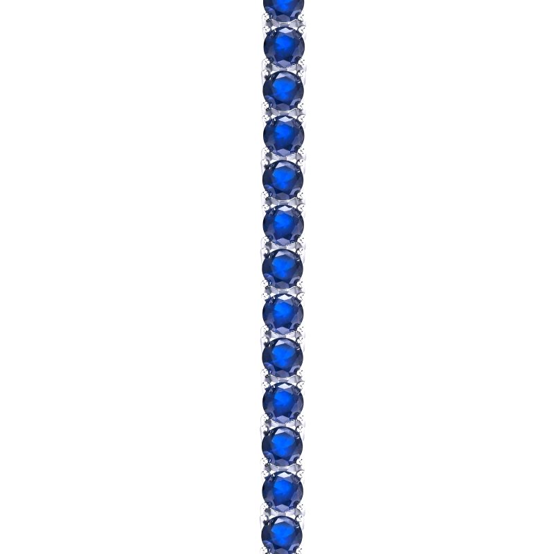 925 Silver, Artificially Synthesized Created-Sapphire Women's Bracelet, Containing 7g Silver, with A Deep Blue Artistic Atmosphere, The Best Gift for Daily Wear, Comes with An Exquisite Gift Box - Image 4